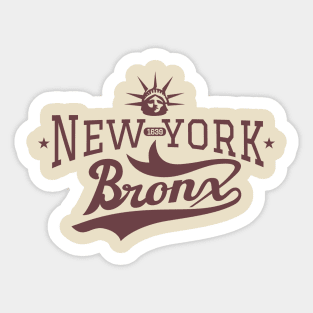 New York Bronx - New York Bronx Schriftzug - Bronx Logo Sticker